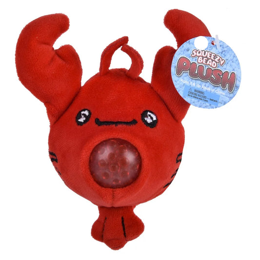3" Lobster Squeezy Bead plush (Dozen = $37.99)