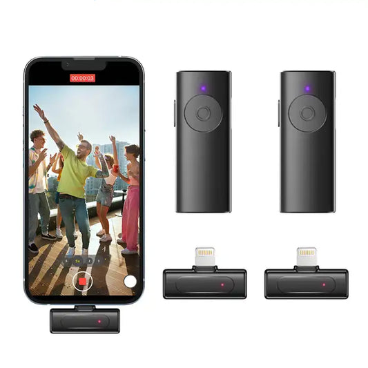 Mini Plug & Play Wireless Mic for Recording Live Stream Video