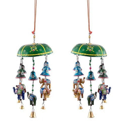 Ghanti Hathi Door Hanging Handcrafted Elephant Bell Decor MOQ -12 pcs