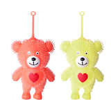 Teddy Bear Shape Light Up Flashing Puffer Ball Toy For Kids