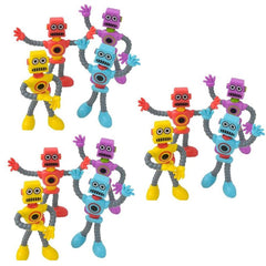 Colorful Mini 3.5" Robot Design Bendable Toys | Assorted