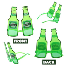 New Stylish Beer Bottle Party Glasses - Assorted