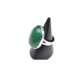 Wholesale Agate Stone Adjustable Metal Silver Rings - Assorted Colors