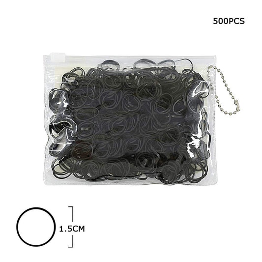 Rubber Hair Bands Black Color (Sold by DZ=$23.88)