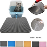 2307GP Pet Cat Litter Mat Toilet Waterproof Double Layer Cat Sand Litter Mat EVA Foldable Pet Carpet Bed Pads For Cats Pet Supplies