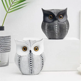 2307BA Resin Owl Statue Living Room Decoration Accessories Desk Decoration Statue Decorations for Home Figurines & Miniatures