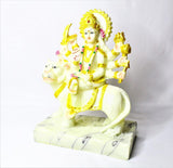 Goddess Maa Durga Sitting on Lion Marble Idol