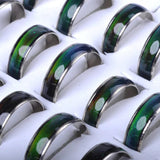 Wholesale Mood Change Color Band Rings for Unisex