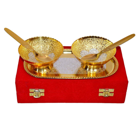 Golden and Silver Plated Bowl Set