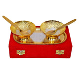 Golden and Silver Plated Bowl Set