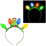 Holiday Light-Up Christmas Bulb Stuffers Kid Headband