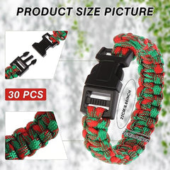 Two-Tone Paracord Bracelet In Bulk- Assorted