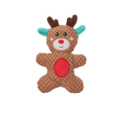 Wholesale New Style Christmas Soft Plush Squeaky Dog Chew Toy- Assorted