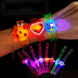 2407TA 6PC Kids Birthday Party Supplies LED Cartoon Light Up Watch Toys Boys Girls Wedding Guest Souvenirs Christmas Party Gifts Pinata