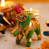 Elephant Tealight Candle Holder Set of 6