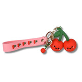 Cherry Squishy Wristlet Keychain – Cute Fidget Bag Charm
