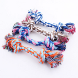 2307GP 1 pcs New Random Pet puppy chew toy cotton knot rope molar toy durable hemp rope knot dog toy pet Teeth Cleaning Supplies