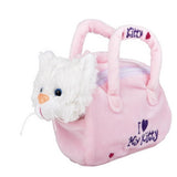 Cuddly Kitties in Purse Plush Soft kids toys In Bulk- Assorted