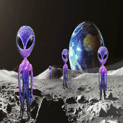 Large 63"inch Galaxy Color Alien Inflatable Toy