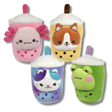 Soft Plush Bubble Tea Animals Kids Toy In Bulk - Assorted