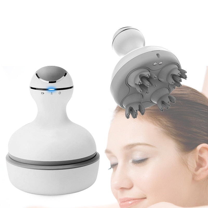 Wireless Electric Waterproof Head Massager