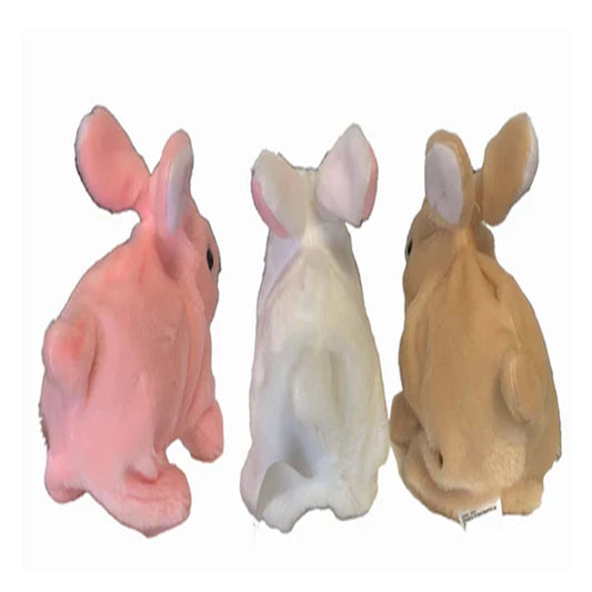 Wholesale Cute Battery Operated Walking Hopping Bunnies with Sound (MOQ-6)