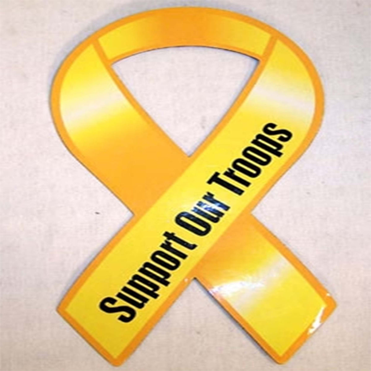 Wholesale BOLD Support Our Troops Magnetic Yellow Ribbon (Sold by the dozen)