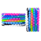 Tie Dye Bead Bracelet 8.5" (Dozen = $10.49)