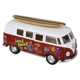 Die Cast Pull Back Printed Bus Kids Toy In Bulk - Assorted