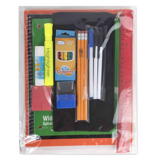 Classic Backpack School Supply Kit Assorted