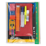 Reflective Backpack with School Supplies Kit