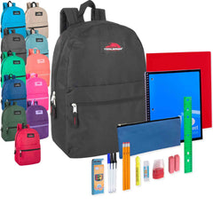 Classic Backpack School Supply Kit Assorted