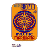 THC Bomb Marijuana Burlap Bag - Explosive Cannabis Storage