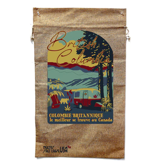 New British Columbia Marijuana Burlap Bag For Women's (Sold By Piece)
