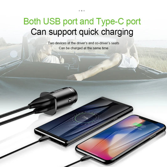 30W Dual USB C PD Quick Charge