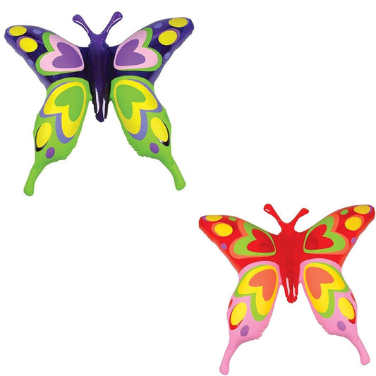Wholesale 27" Beautiful Transparent Butterflies Shaped Inflatable Toys (Sold by DZ)
