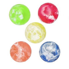 Wholesale New Mini Marble Printed High Bouncy Balls Kids Toy - Assorted (MOQ 12 Packs)