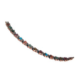 Wholesale Solid Copper Magnetic Heart-Shaped Mixed Stones Link Bracelet For Ladies