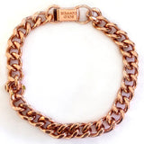 New 1.4" Wide 7.5" Long Cuban Pure Copper Link Bracelet - Stylish and Therapeutic (Sold By Piece)