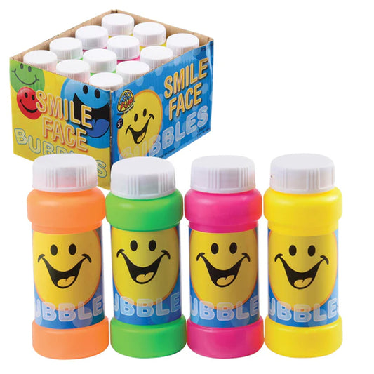 Bubbles Assorted Smile Face 2 oz.