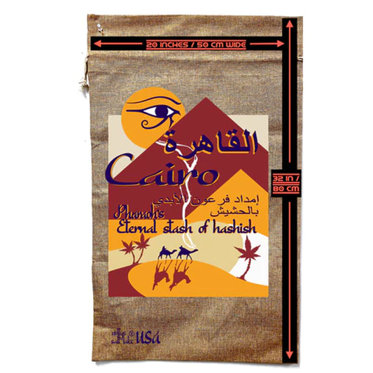 Egypt Marijuana Burlap Bag - Exotic Cannabis Storage (Sold By Piece)