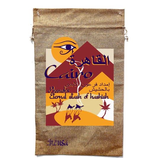 Egypt Marijuana Burlap Bag - Exotic Cannabis Storage (Sold By Piece)