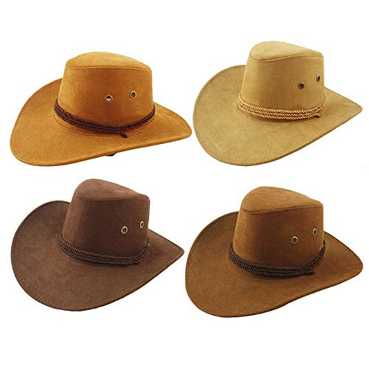 Cowboy Hat for Men | Adjustable Camel Roper | Assorted