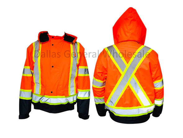 High Visibility Insulated Waterproof Jackets For Men's Bulk