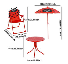 Folding Chairs with Umbrella Table Set -(Sold By 1 PC =$84.99)