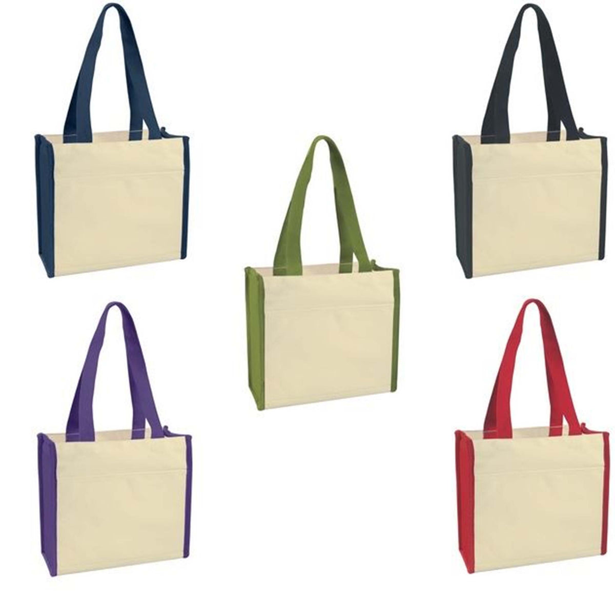 Heavy Cotton Canvas Tote Bag In Bulk- Assorted