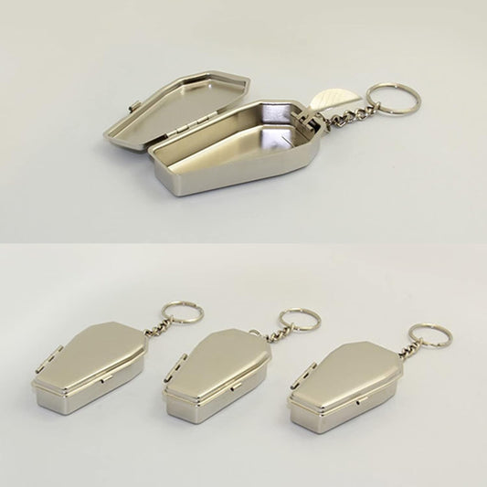 Wholesale Coffin Shaped Pocket Ashtray Keychain - Portable Accessory (Sold By Piece)