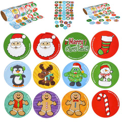 Christmas Holiday Sticky Sticker- {Sold By 500 Pcs= $ 10.99}
