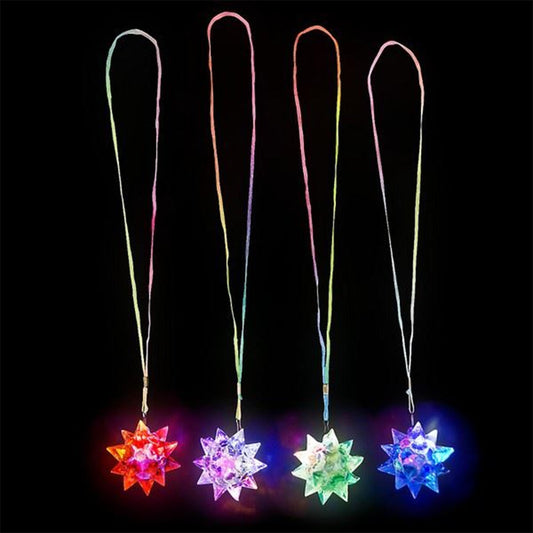 Spiky Crystal Star Necklace kids Toys In Bulk