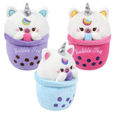 Bubble Tea Soft Plush Animal Cup Kids Toy